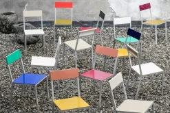 valerie_objects Alu chair, dark blue - green