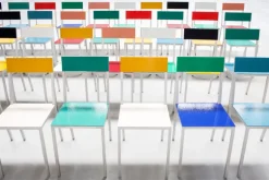 valerie_objects Alu chair, dark blue - green