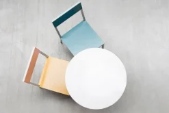 valerie_objects Alu chair, yellow - pink