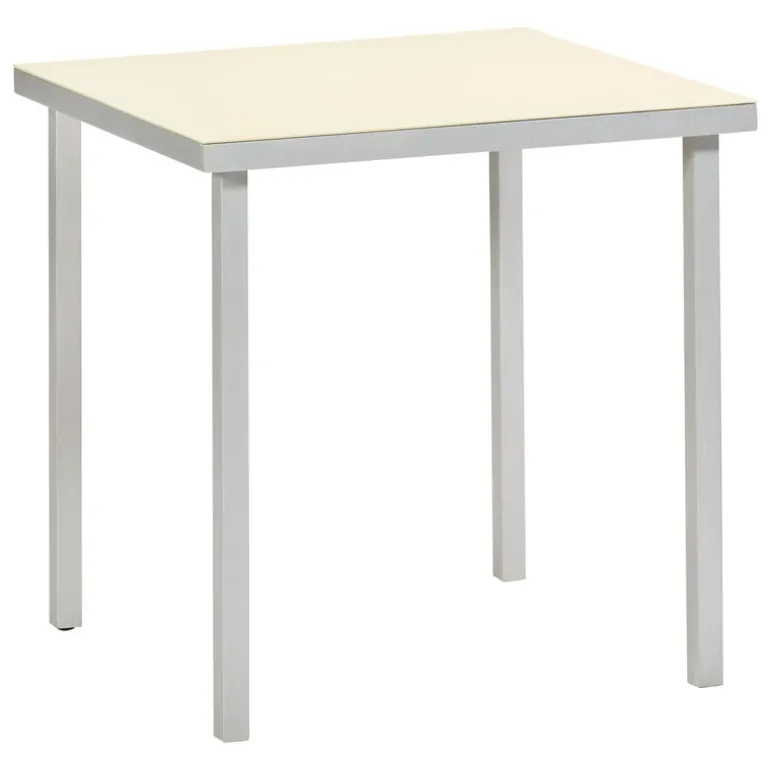 valerie_objects Alu dining table, small, ivory