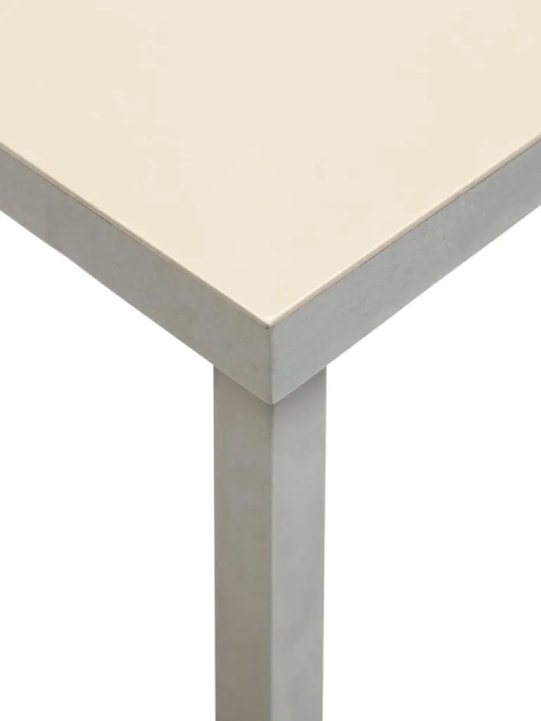 valerie_objects Alu dining table, small, ivory