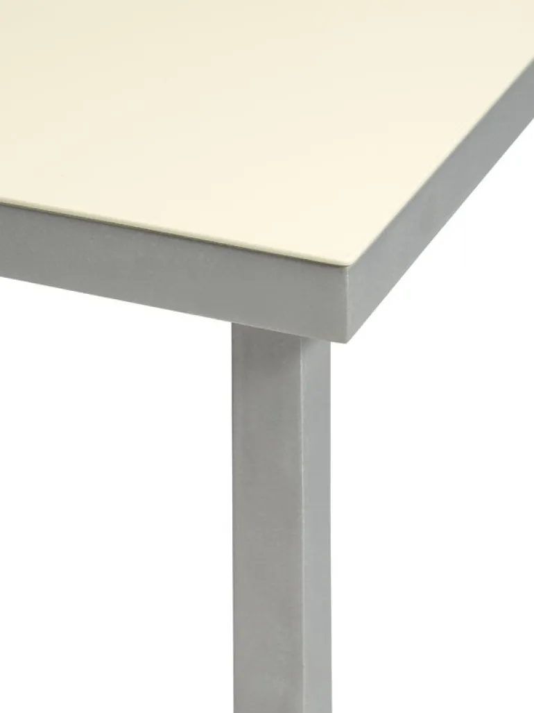 valerie_objects Alu dining table, small, ivory