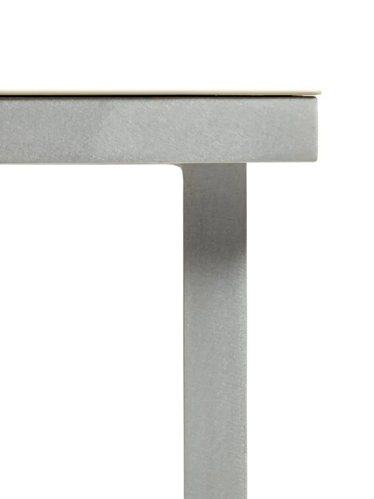 valerie_objects Alu dining table, small, ivory