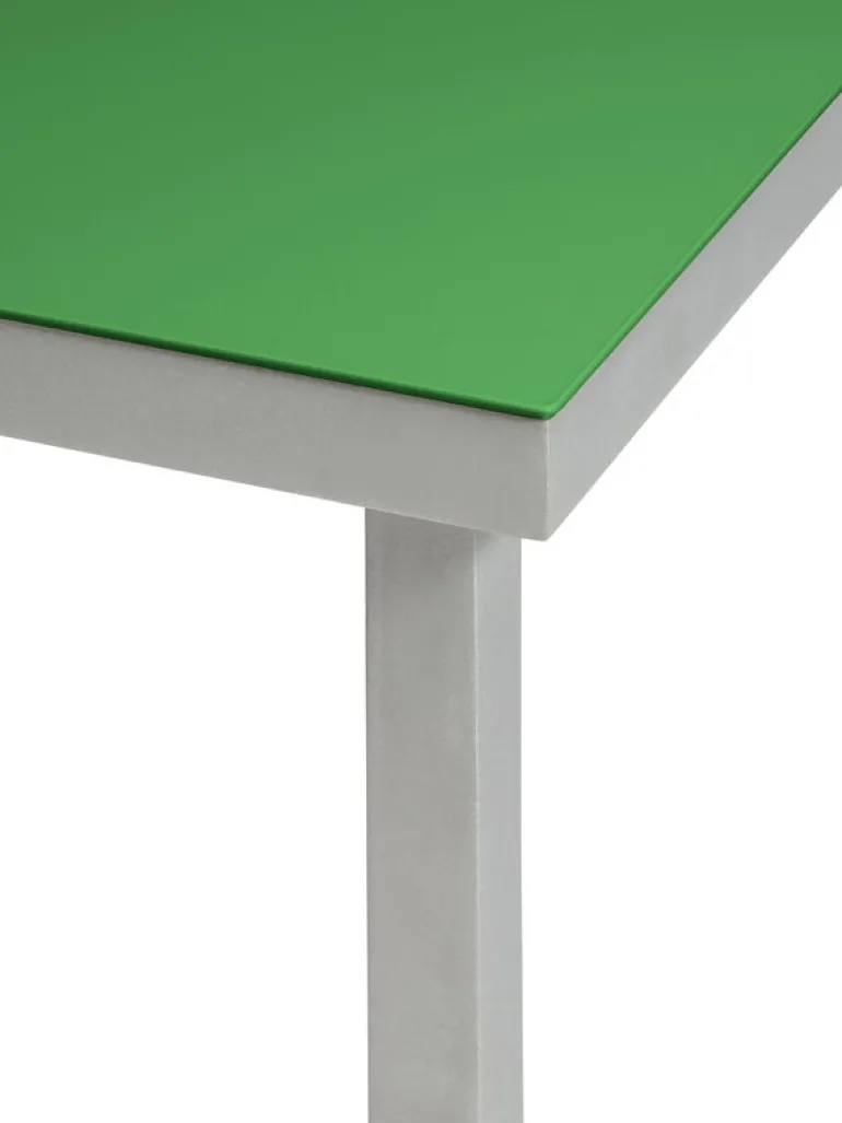 valerie_objects Alu dining table, small, green