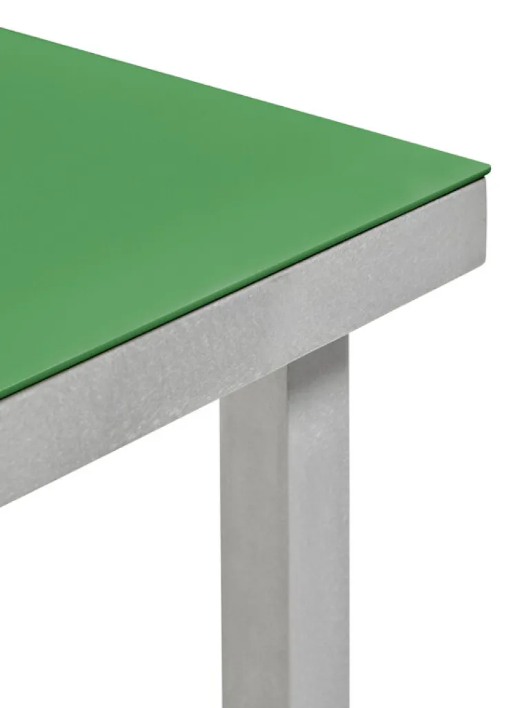 valerie_objects Alu dining table, small, green