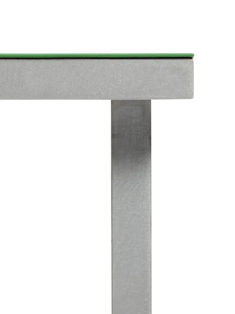 valerie_objects Alu dining table, small, green