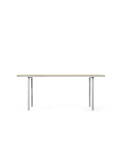 valerie_objects Alu dining table, medium, yellow