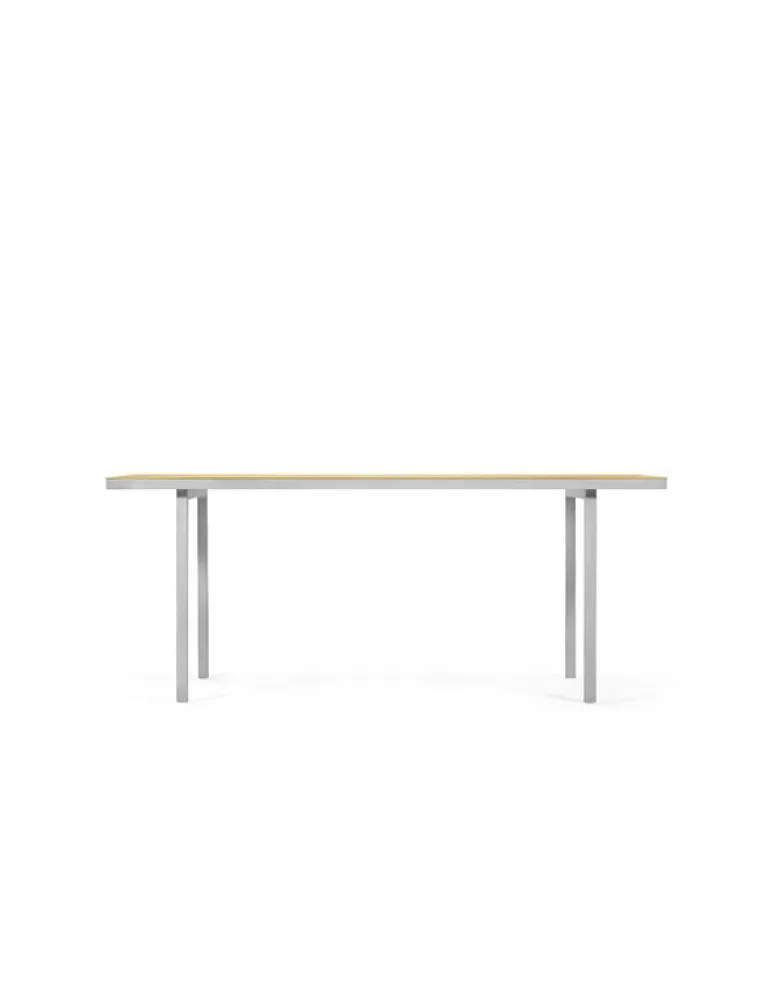 valerie_objects Alu dining table, medium, yellow