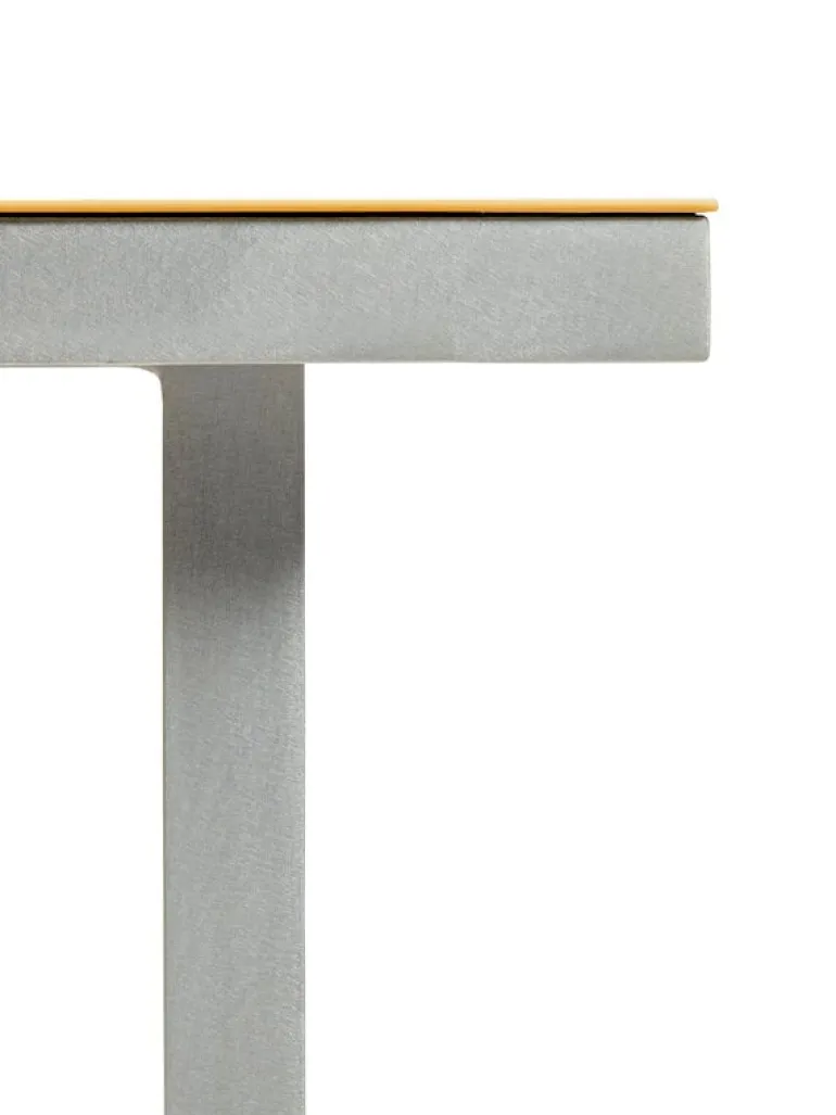 valerie_objects Alu dining table, medium, yellow