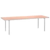valerie_objects Alu dining table, large, pink