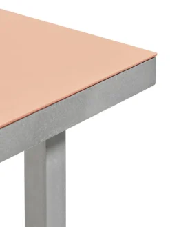 valerie_objects Alu dining table, large, pink