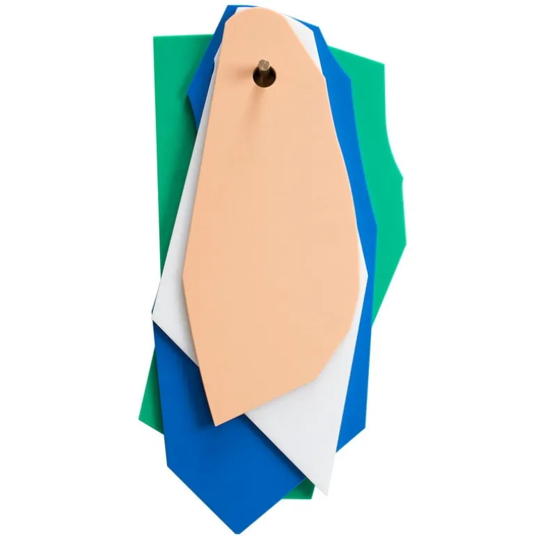 valerie_objects Cutting boards, 4 pcs, green - dark blue - white - pink