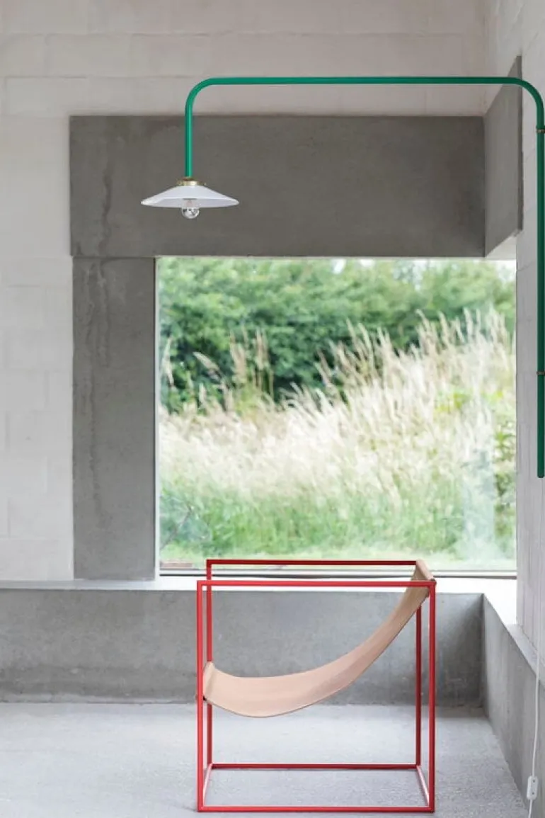valerie_objects Hanging Lamp N°5, dimmable, menie red