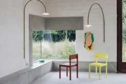 valerie_objects Hanging Lamp N°3, dimmable, menie red