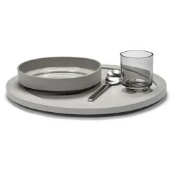 valerie_objects Inner Circle high plate, light grey