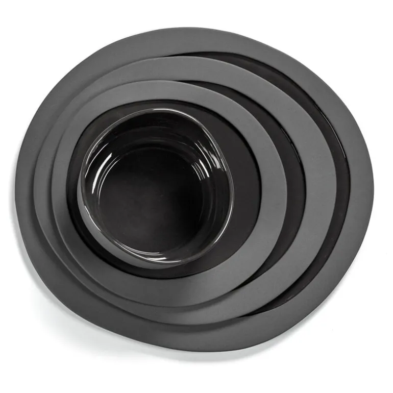 valerie_objects Inner Circle high plate, grey