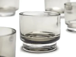 valerie_objects Inner Circle tumbler, 4 pcs, 15 cl, smokey grey