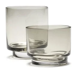 valerie_objects Inner Circle tumbler, 4 pcs, 15 cl, smokey grey