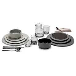 valerie_objects Inner Circle tumbler, 4 pcs, 15 cl, smokey grey