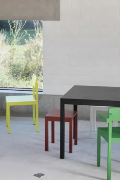 valerie_objects Silent dining table, S, coal