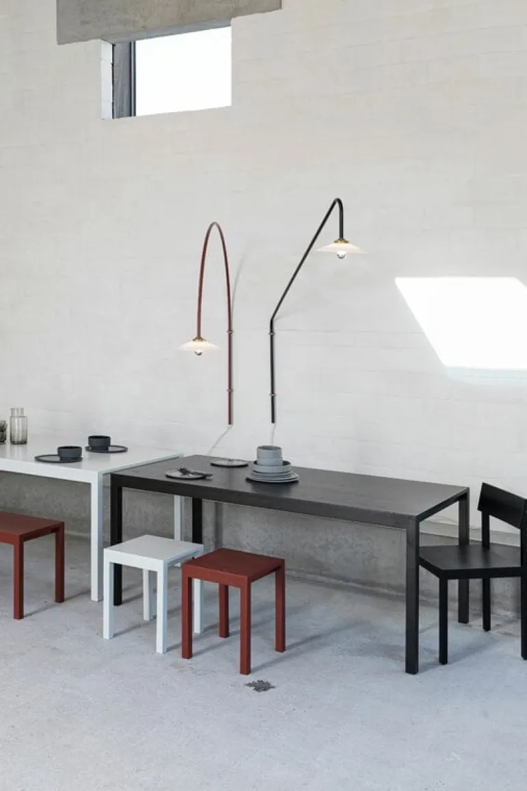 valerie_objects Silent dining table, S, coal