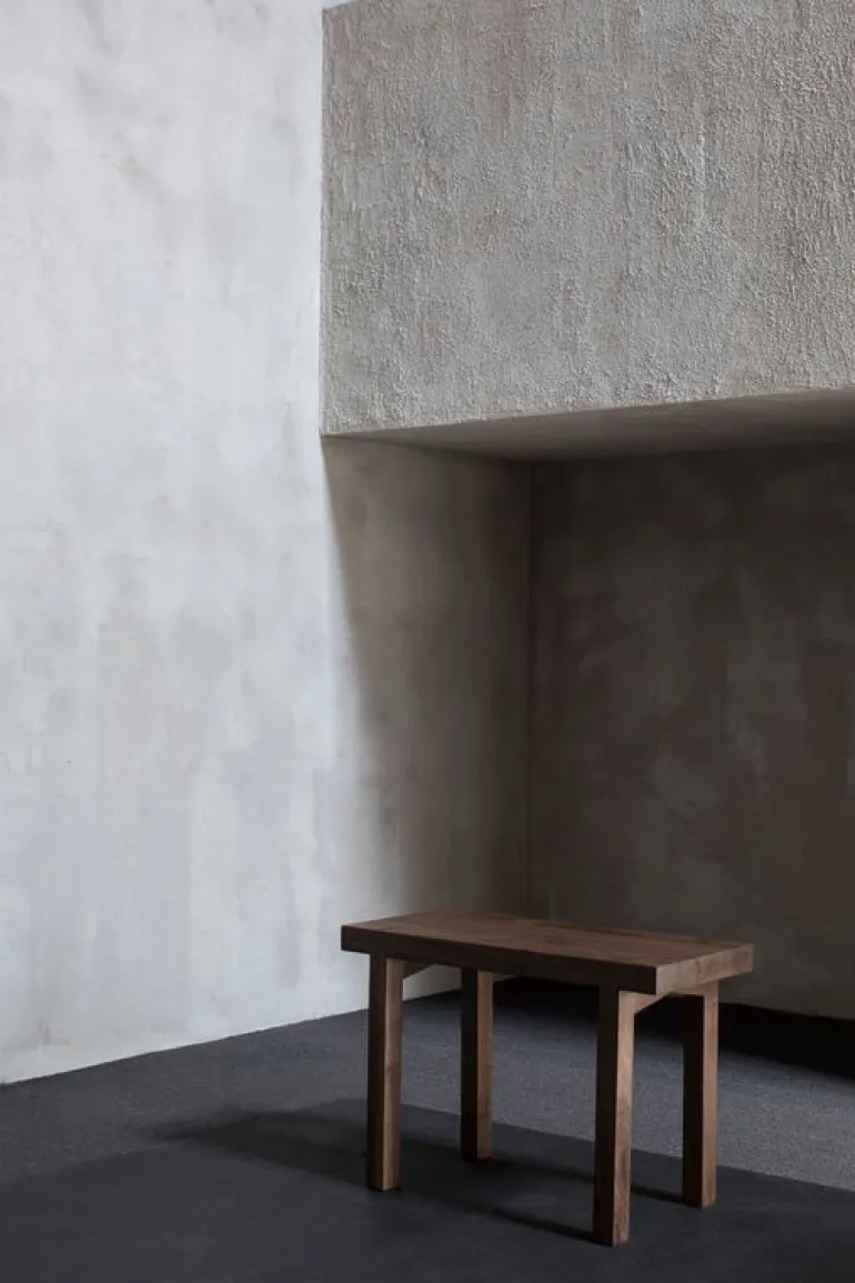 valerie_objects Solid bench, 65 cm, walnut