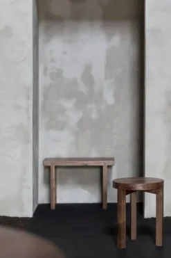 valerie_objects Solid bench, 65 cm, walnut