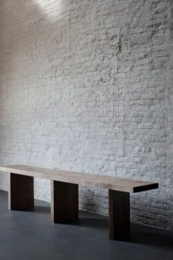 valerie_objects Solid bench, 200 cm, walnut