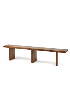 valerie_objects Solid bench, 200 cm, walnut