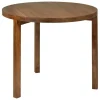 valerie_objects Solid dining table, 90 cm, walnut