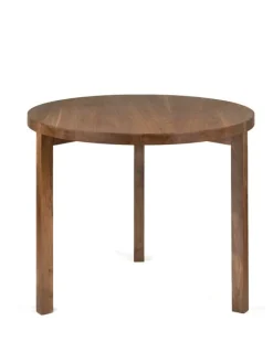 valerie_objects Solid dining table, 90 cm, walnut