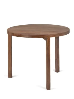 valerie_objects Solid dining table, 90 cm, walnut