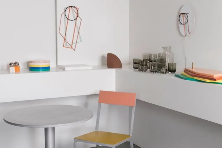 valerie_objects Trivets, 4 pcs, lacquered steel, multi colour