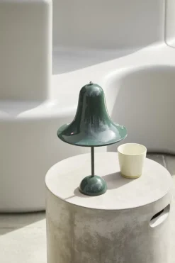 Verpan Pantop Portable table lamp 18 cm, dark green