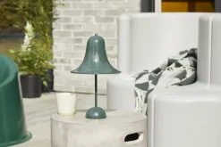 Verpan Pantop Portable table lamp 18 cm, dark green