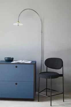 Verpan Series 430 bar chair, dark grey