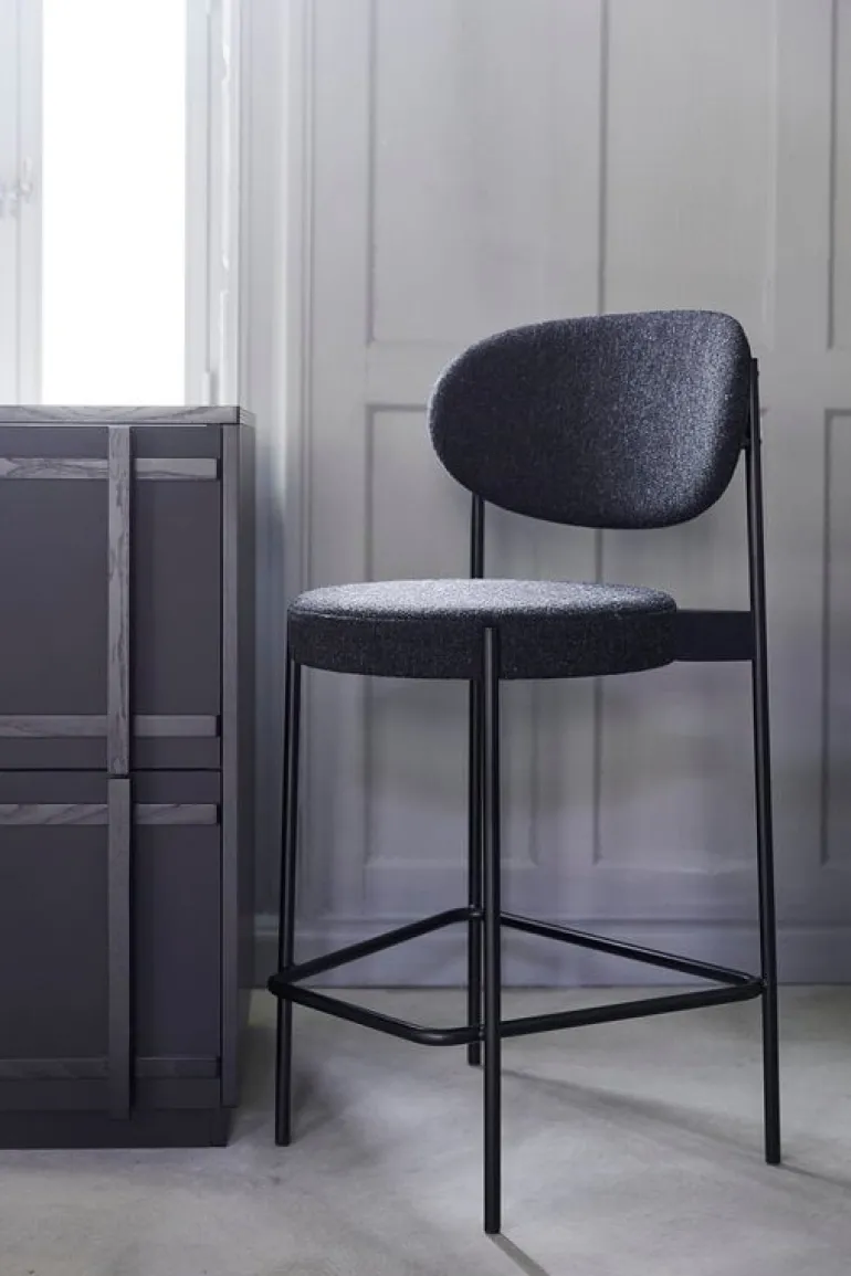 Verpan Series 430 bar chair, dark grey