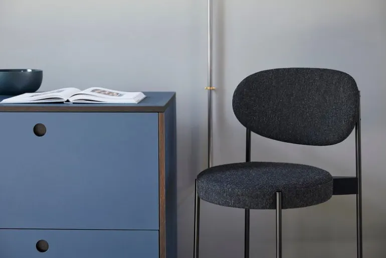 Verpan Series 430 bar chair, dark grey