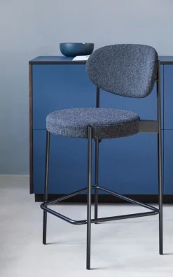 Verpan Series 430 bar chair, dark grey