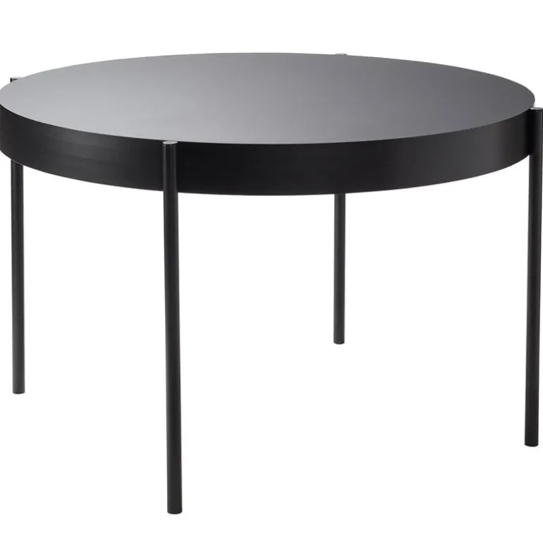 Verpan Series 430 dining table 120 cm, black laminate