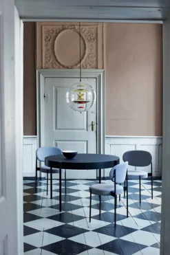 Verpan Series 430 dining table 120 cm, black laminate