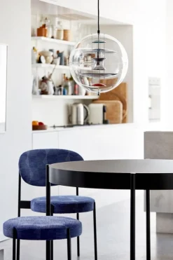 Verpan Series 430 dining table 120 cm, black laminate