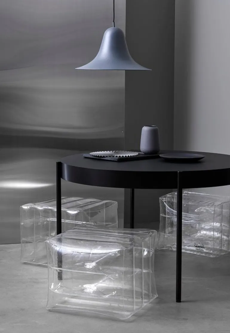 Verpan Series 430 dining table 120 cm, black laminate