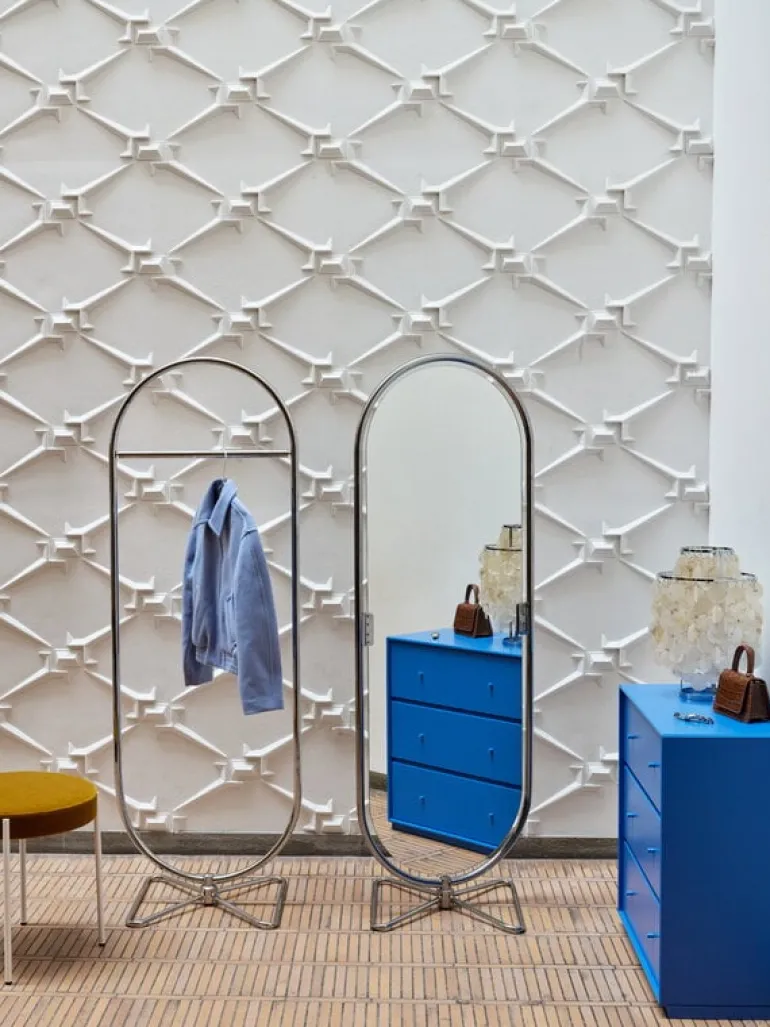 Verpan System 1-2-3 mirror, chrome