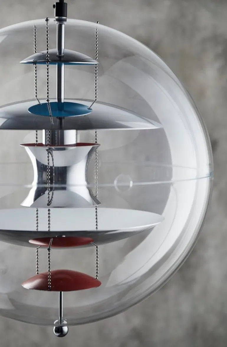 Verpan VP Globe pendant, 50 cm, polished aluminium