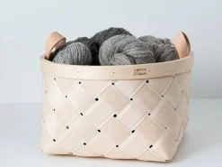 Verso Design Lastu birch basket, round, M