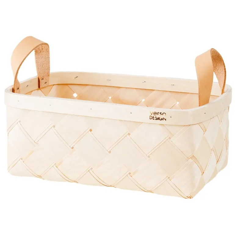 Verso Design Lastu birch basket, rectangle, S