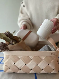 Verso Design Lastu birch basket, rectangle, S