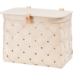 Verso Design Lastu birch basket with lid, rectangle