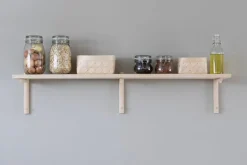 Verso Design Tikas wall shelf 19 x 120 cm, birch